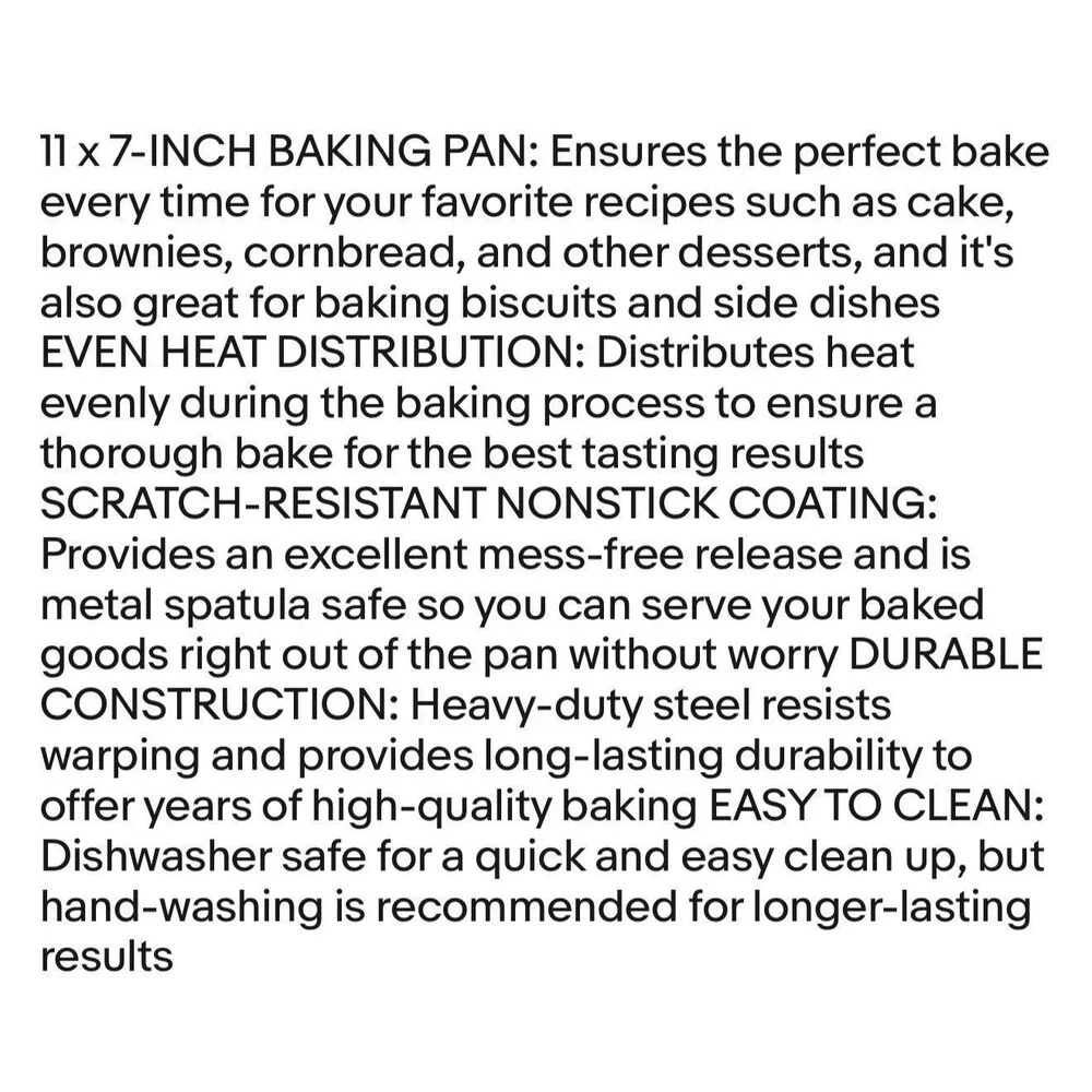 Good Cook Everyday Baking Pan with Scratch-Resistant Metal-Utensil Safe